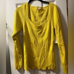 Yellow Anthropologie Sweater